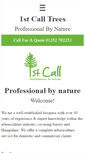 Mobile Screenshot of 1stcalltrees.com