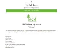 Tablet Screenshot of 1stcalltrees.com